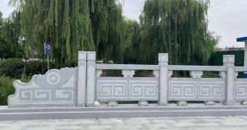 安阳 芝麻灰桥栏杆、河道栏杆安装效果