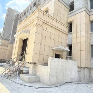 安阳 黄金麻干挂，工地实拍