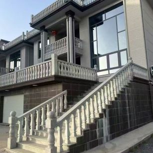 安阳 芝麻白别墅阳台栏杆，楼梯栏杆