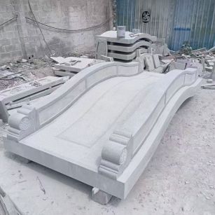 安阳 芝麻灰花岗岩园林景观 小石桥