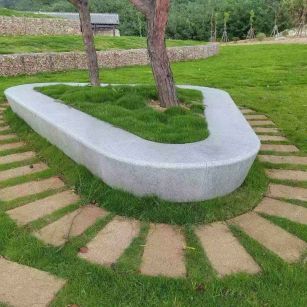 安阳 芝麻白光面整石坐凳