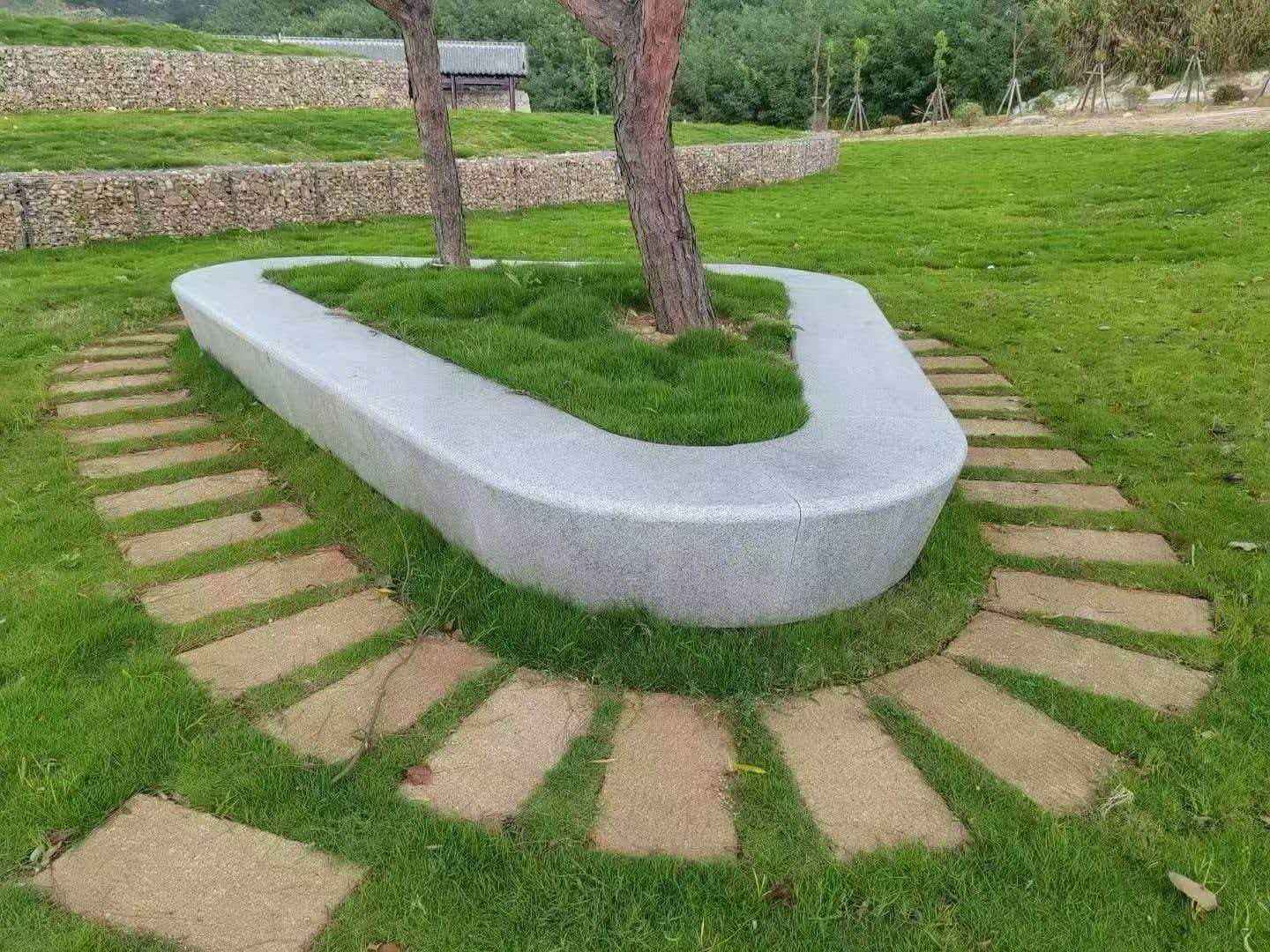 安阳 芝麻白光面整石坐凳