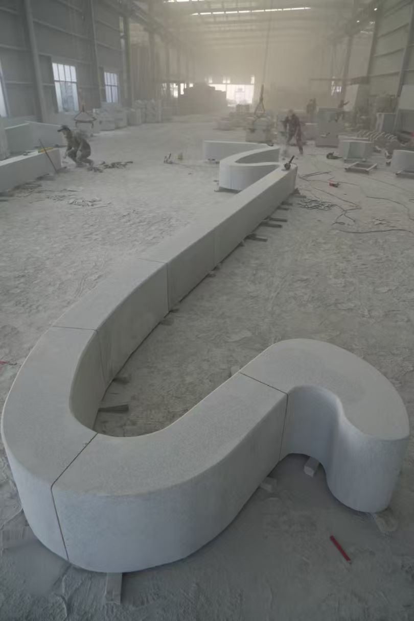 安阳 花岗岩整石坐凳拼装