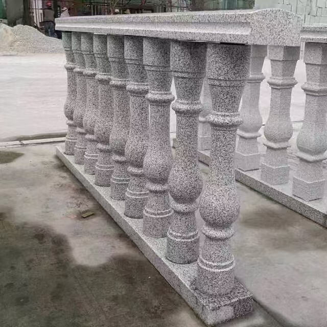 安阳 芝麻白圆形光面花瓶柱，栏杆