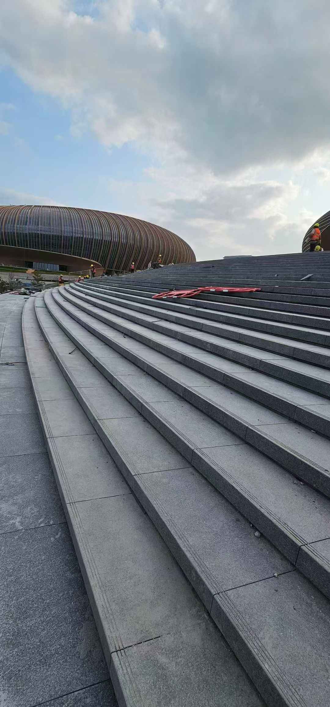 安阳 弧形整石台阶铺装效果图