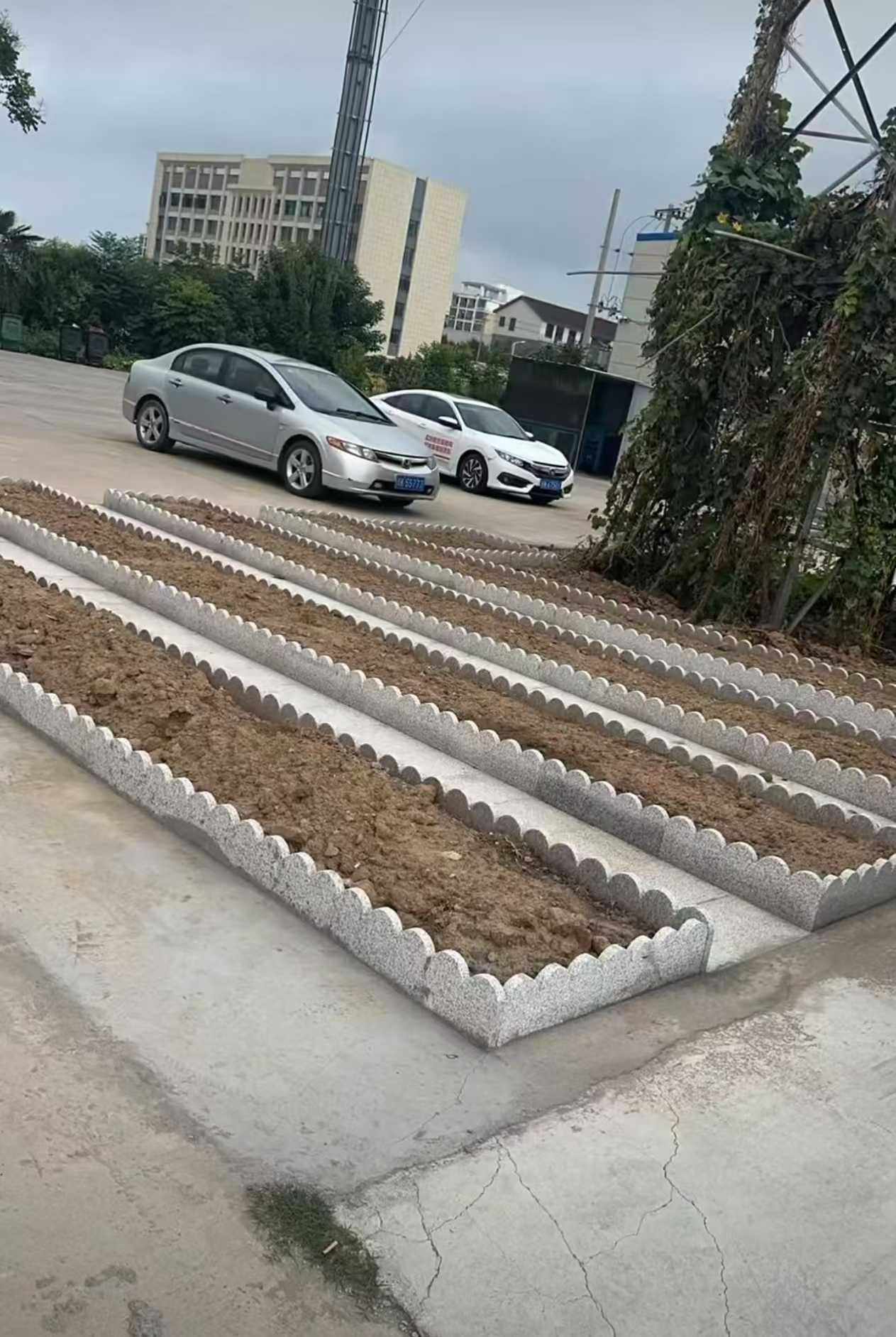 安阳 花边石、花围石、花园石安装效果